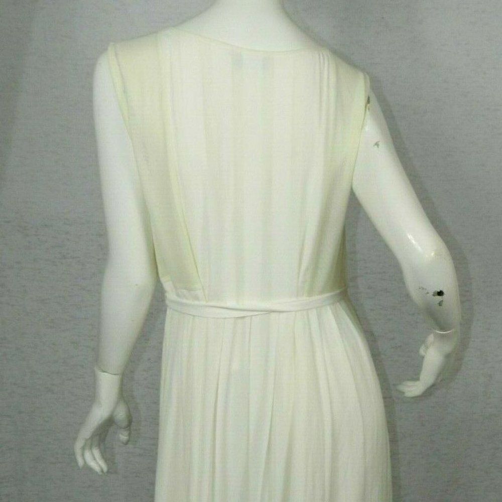 Madewell Maxi Dress White Sheer Panels Medium - Picture 2 of 8